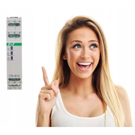 F&F  Relais de contrôle de température CR-810 - 230V - Protection électrique - Fiable et efficace