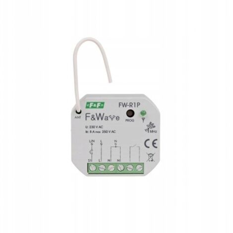 F&F Relais radio bistable FW-R1P - Compact - Commande distance - Installation facile - Économie d'énergie