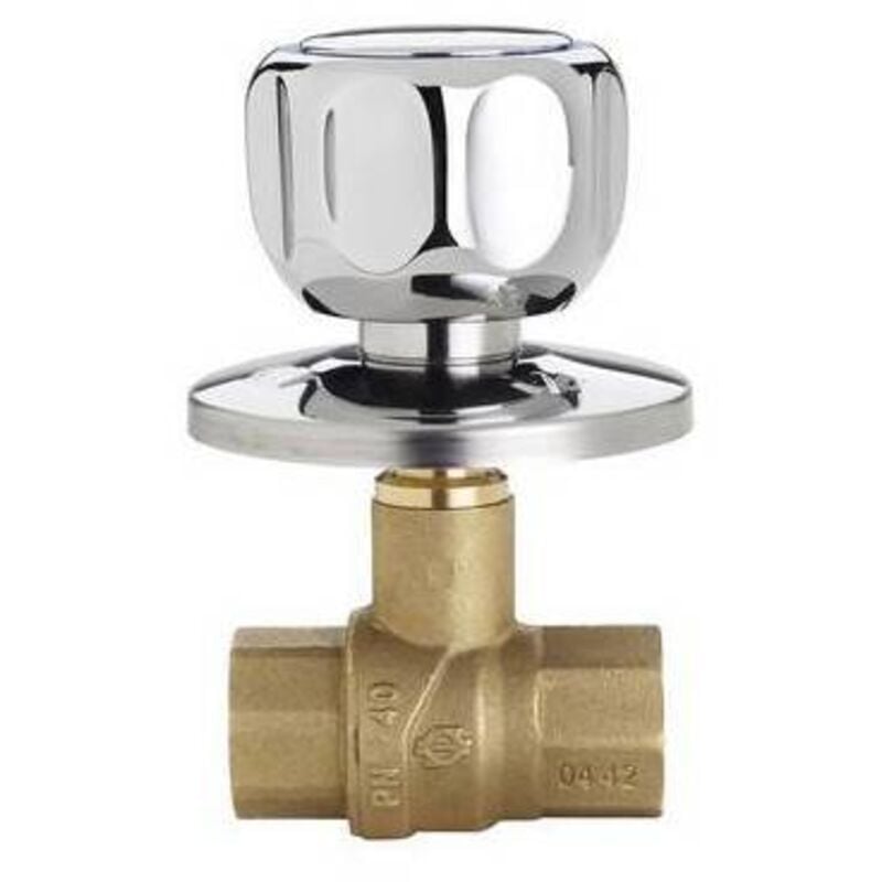 Ff robinet à boisseau sphérique encastré avec poignée et auvent