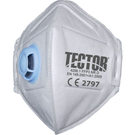 FFP3 NR D Faltmaske TECTOR 4206 EN 149 2001, mit Ausatmungsventil