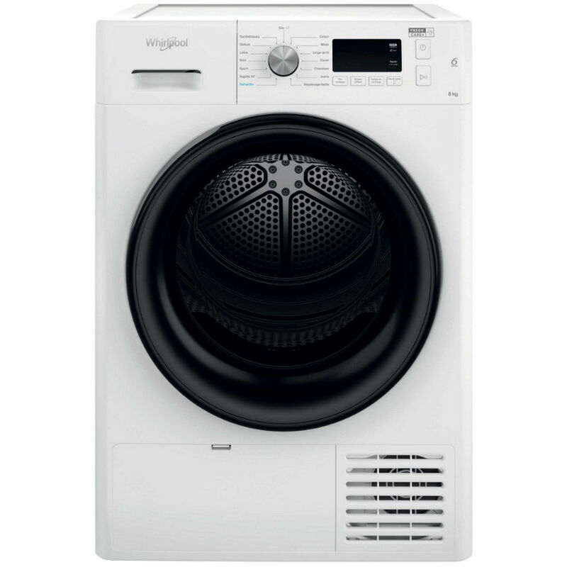 Image of Whirlpool - asciugatrice a pompa di calore con condensatore 60 cm 8 kg - FFTM1182BFR