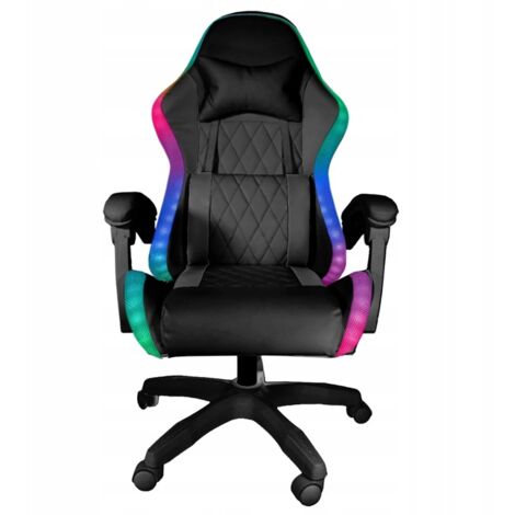 FG-PRS-L-LED-010 FAUTEUIL GAMING PRESTIGE, LED, BUREAU, MASSAGE, JEU EXTRÊME
