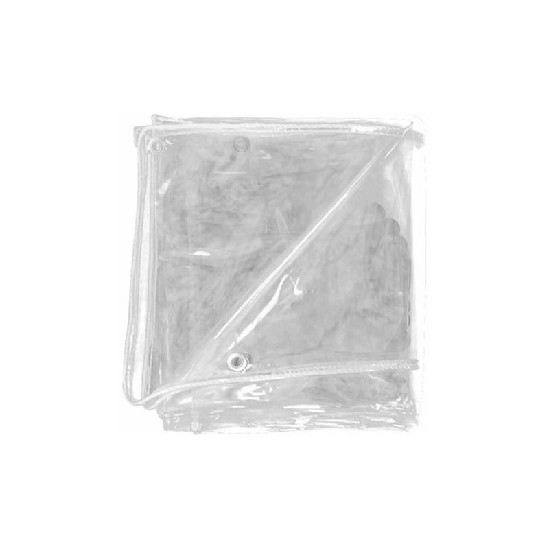 VEVOR VEVOR Lona Impermeable Transparente de PVC Lona de Protección con  Ojales 3 x 3 m Lona Resistente Espesor de 0,5 mm Lona Cubierta Protectora  Resistente al Agua y al Desgaste para