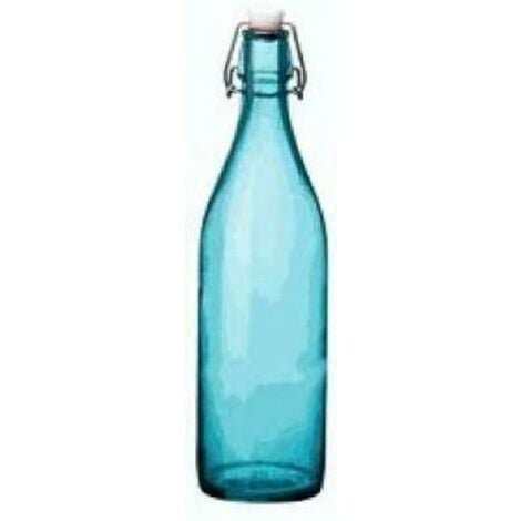 Giara Swing Top botella de cristal para cordiales y conservas color azul 1 l fguerra pack 6 unid 5.0