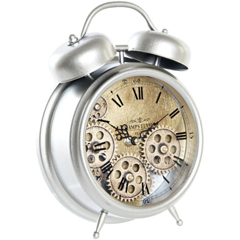 fh-deco DKD Home Decor Horloge de Table Argenté