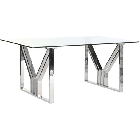 fh-deco DKD Home Decor Table Cristallo Transparent 180x90