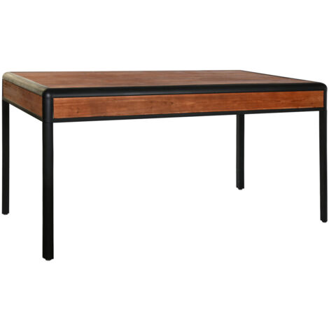 fh-deco DKD Home Decor Table Marron et Métal 160x80x79