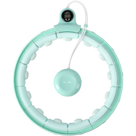 FH02 HULA HOP VERT AVEC POIDS + COMPTEUR