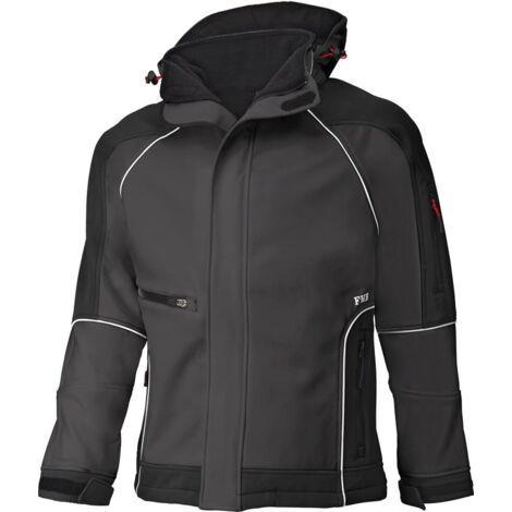 FHB Softshelljacke WALTER Größe XL anthrazit / schwarz - 78518-1220-XL