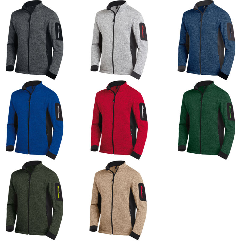 FHB - Strickfleecejacke christoph Gr. m anthrazit/schwarz 100 % pes 1 St.