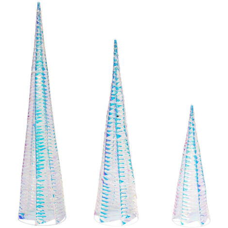 FI INT CONE RUBAN X3 60L H80 P - Feeric lights & christmas
