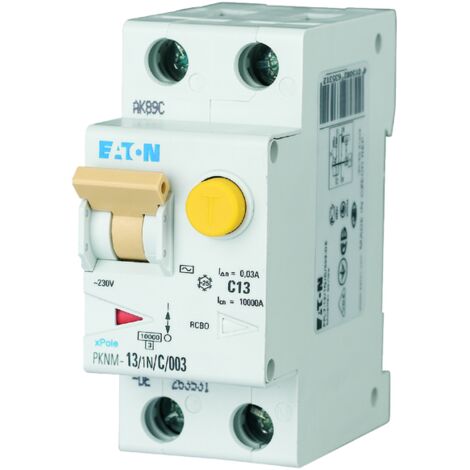 FI/LS-Schalter Typ A  10kA B 13A/1pol+N/30mA  2TE 236133