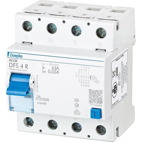 FI-Schalter Doepke DFS4 063-4/0,03-A R 4-polig