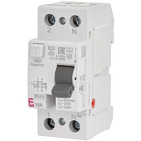 FI-Schalter EFI-2, 2-polig, 40A, 30 mA, Typ A, unverzögert