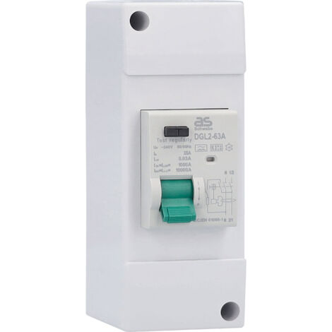 FI-Schutzschalter FI 25A 30mA 2-polig TypA 131x50x80 mm