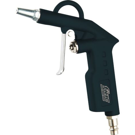 FIAC Pistola Aria Compressa con Ugello da 2mm, Pistola di Soffiaggio Compatta, Accessorio Compressori, Corpo in Alluminio, Pressione Max. 8 Bar, Nero