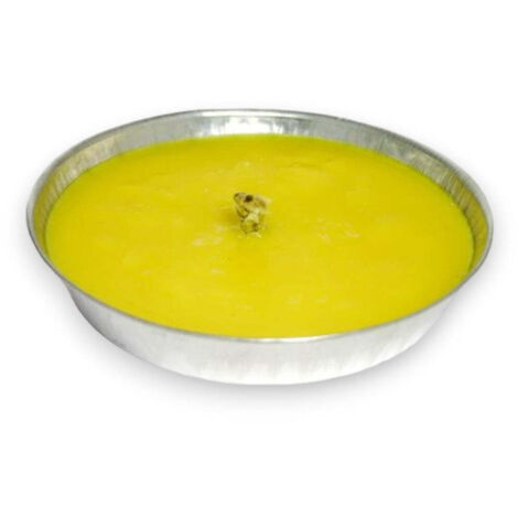 Fiaccola citronella antizanzare in stagnola per esterno - Ø 11xH2 cm