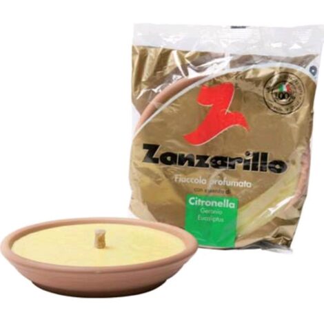 Fiaccola Terracotta Zanzarillo Citronella Cm 17,5 H.Mm 35 - Conf. 20 Pz