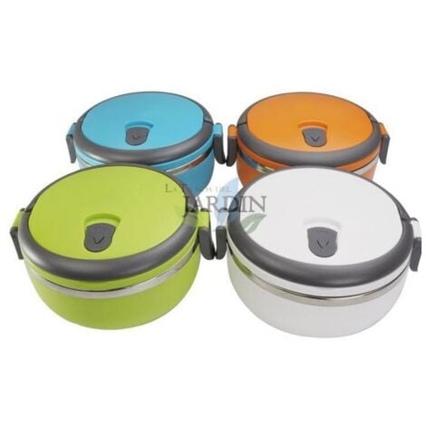 Fiambrera 700ml interior inoxidable, diseño térmico para mantener alimentos frescos (color aleatorio)