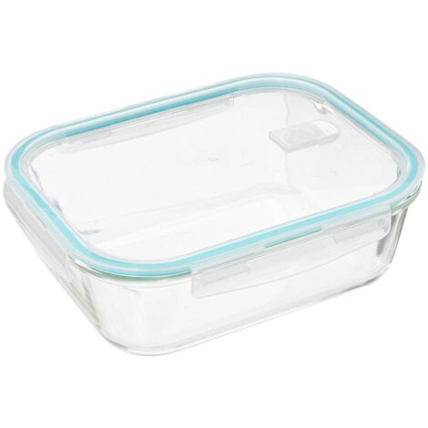 Fiambrera de cristal rectangular de 2,26 l
