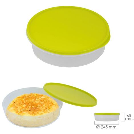 Fiambrera Para Tortillas Redonda Ø 24.5 cm. 2 Litros