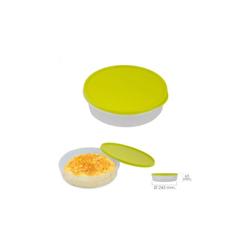 

Fiambrera para tortillas redonda Ø 24.5 cm. 2 litros