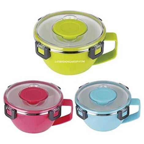 Fiambrera térmica 850ml, diseño compacto para mantener alimentos calientes (color aleatorio)