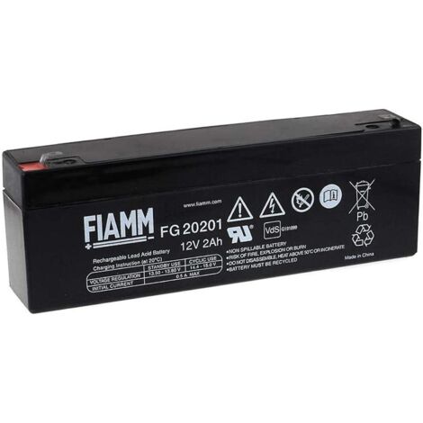 Fiamm 12V 2Ah Blei-Säure-Batterie FG20201