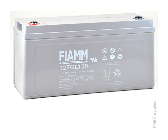 

Fiamm - Batería plomo AGM 12FGL120 12V 120Ah M8-F