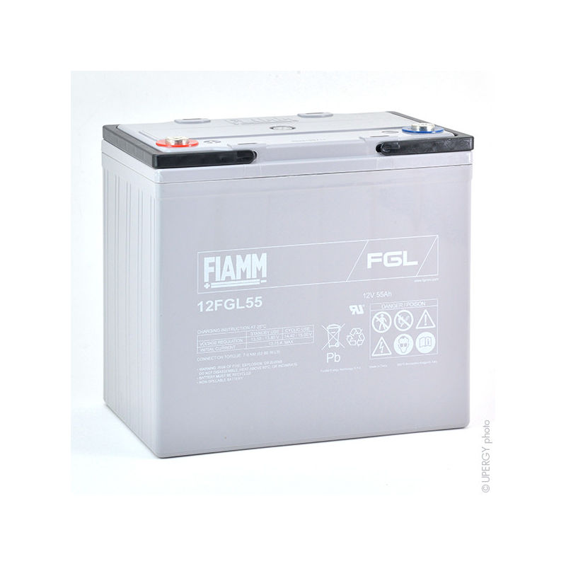 

Batería plomo AGM 12FGL55 12V 55Ah M6-F - Fiamm