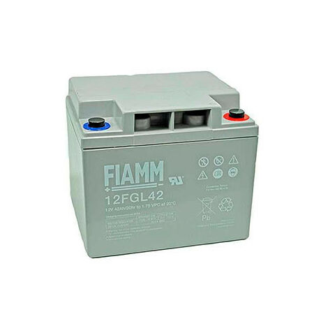 Fiamm - Batterie plomb AGM 12FGL42 12V 42Ah M6-F