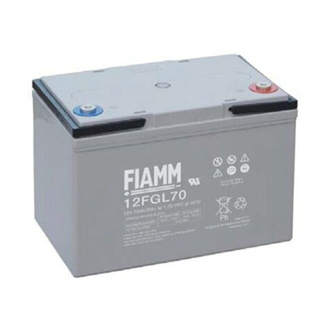 Fiamm - Batterie plomb AGM 12FGL70 12V 70Ah M6-F
