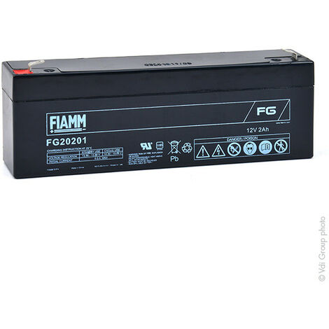 Fiamm - Batterie plomb AGM FG20201 12V 2Ah F4.8