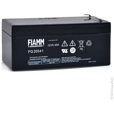 Fiamm - Batterie plomb AGM FIAMM FG20341 12V 3.4Ah F4.8