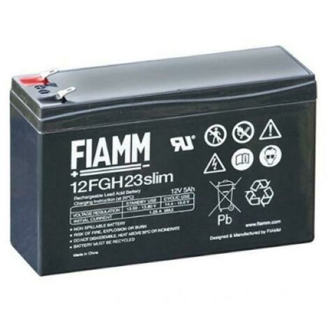 AUTRES Fiamm spa batteria fiamm 12v 5 ah slim 12fgh23slim