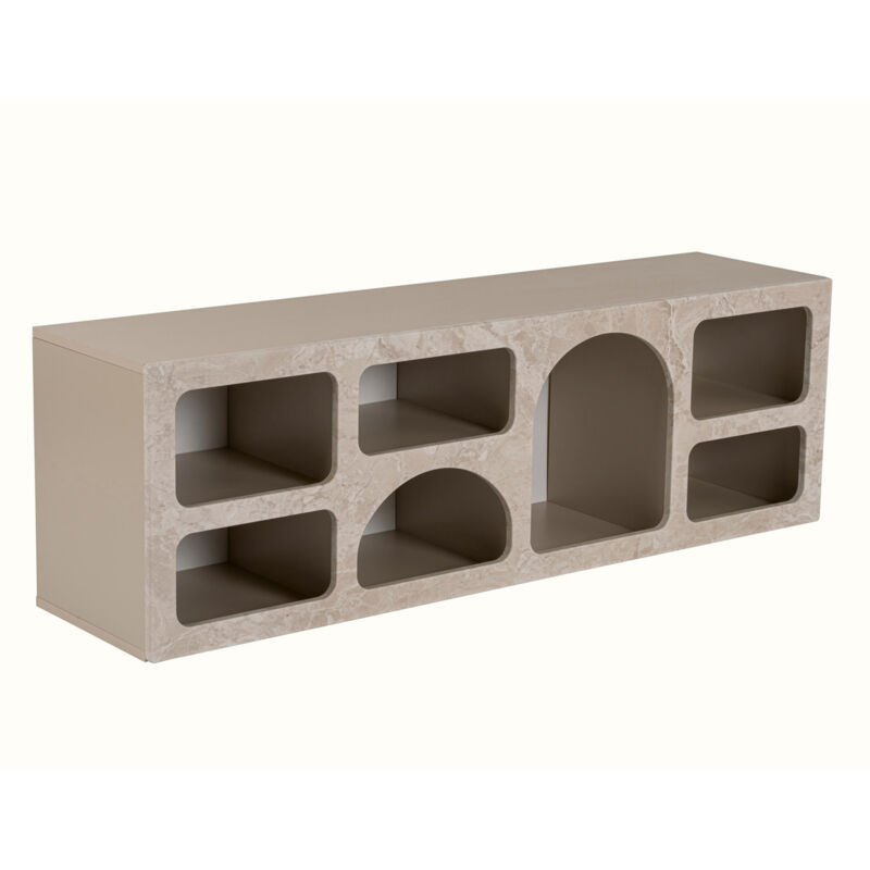 MOBILIER DECO Fiana - Meuble Tv 7 Niches Beige