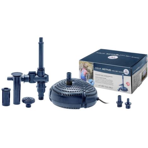 FIAP 2716 Aqua Active Mini Set 2000 Pompa per fontana, Pompa per getti e giochi d'acqua 2000 l/h