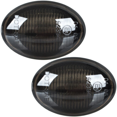 Fiat 500 500C 500L 2007- Indicatore laterale a LED SMOKED DYNAMIC 2 pz. SET