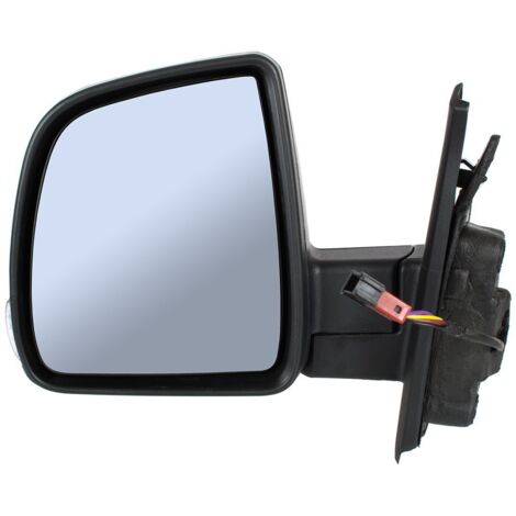 Fiat Doblo 2010- Retrovisor exterior calefactable el茅ctrico negro SIN SENSOR izquierdo