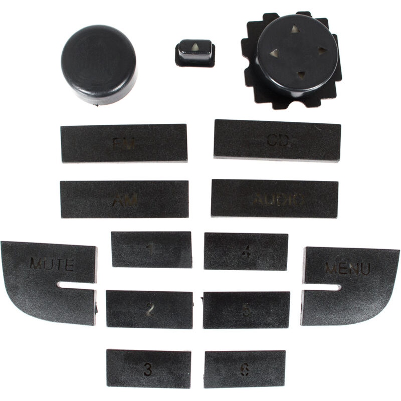 Fiat Fiorino 2007 - Kit de reparaci贸n de botones y perillas de radio CD/MP3 BLAUPUNKT, juego de 15 piezas