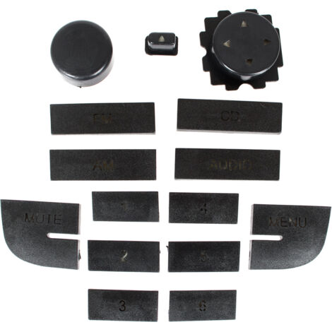 Fiat Grande Punto 2005- kit di riparazione per pulsanti e manopole radio BLAUPUNKT CD/MP3, set da 15 pezzi