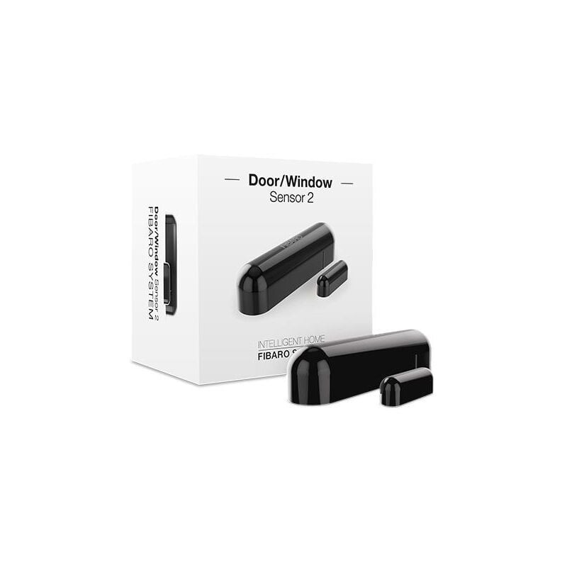 

FGDW-002-3 ZW5 Sensor para puertas o ventanas, Color Negro - Fibaro