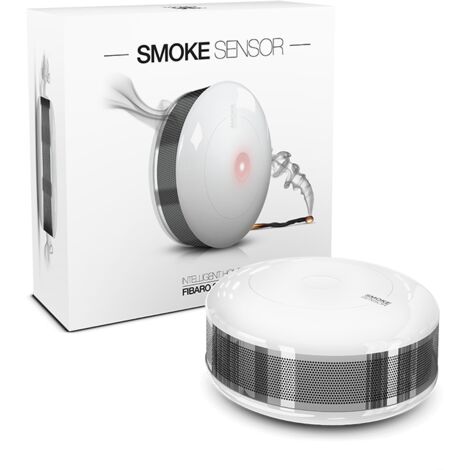 Fibaro FGSD-002: Rilevatore di Fumo e Calore Wireless, Conforme alla Norma CE (NF EN 14604)
