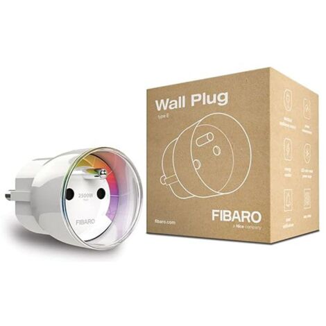 Fibaro FIBEFGWPF-102-5 adaptateur de prise d'alimentation Type F Blanc
