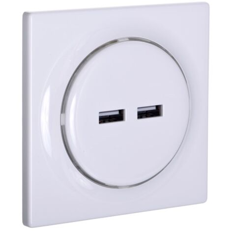 Fibaro Walli N 2x USB Outlet Weiß (FGWU-021)