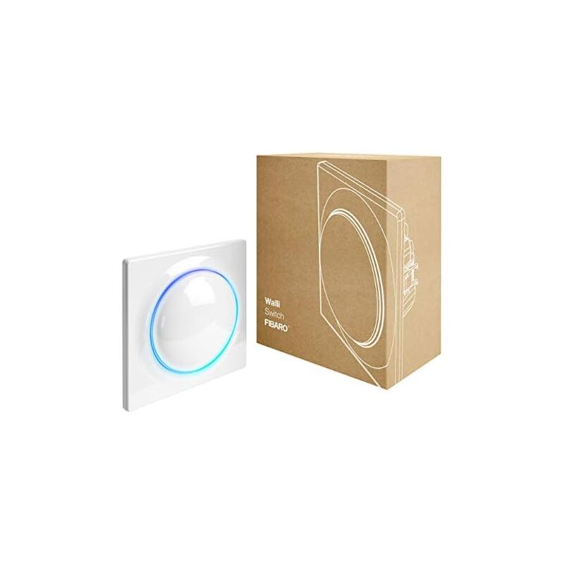 

Walli Switch Interruptor de relé montado al ras Z-Wave Plus, disparador de encendido y apagado inalámbrico, FGWDSEU-221. - Fibaro