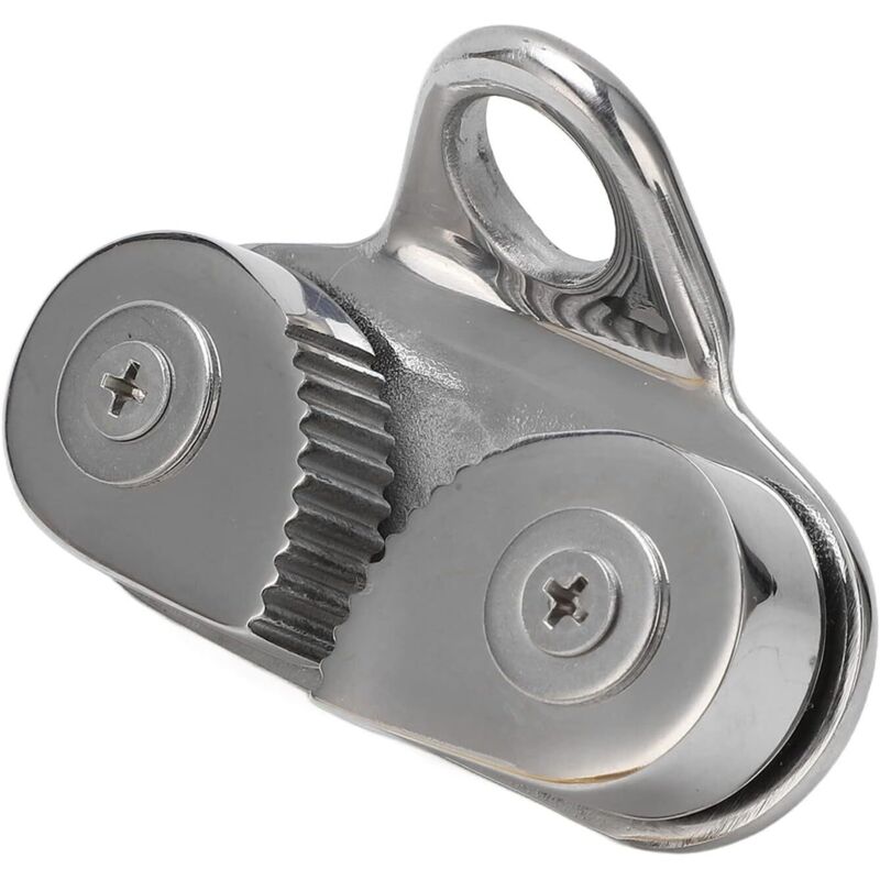 Fibbia a camma in acciaio inossidabile 316, piastra con fibbia a camma ad avanzamento rapido per cime, piastra con fibbia a camma Bea, design marino,