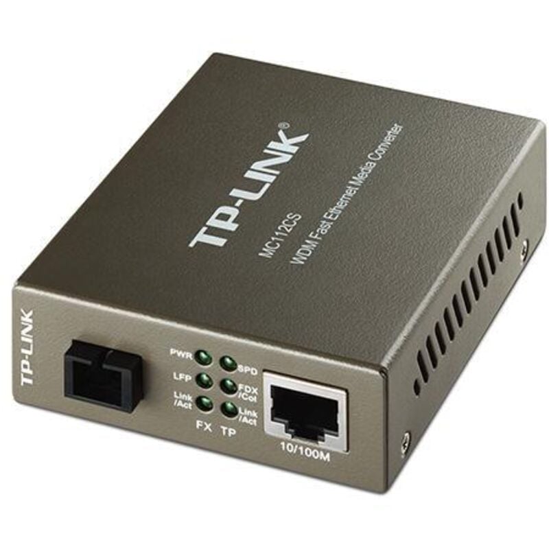 TP-LINK MC112CS convertisseur de support réseau 1000 Mbit/s 1550 nm Noir