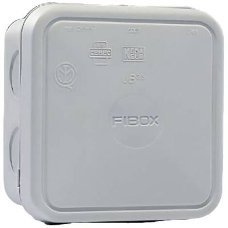 Fibox 8600670 Boîte de dérivation (L x l x H) 90 x 90 x 49 mm gris (RAL 7035) IP65 1 pc(s) C716412