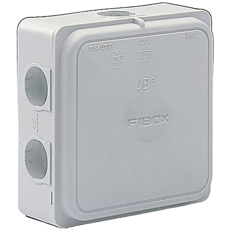 Fibox - 8600672 Abzweigkasten (l X B X H) 110 X 110 X 49 Mm Grau (ral 7035) IP65 1 St.